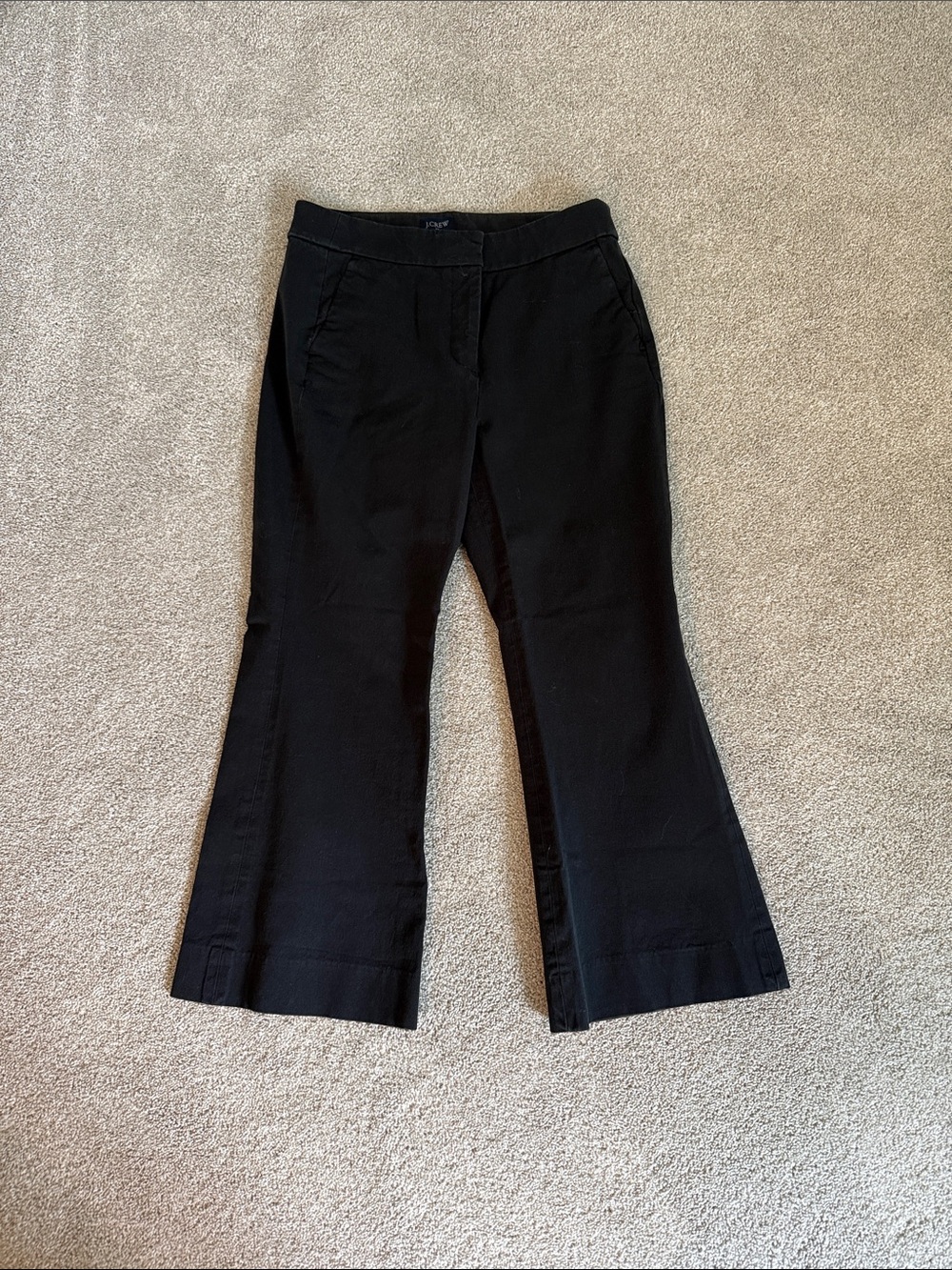 J. Crew Black Flared Dress Pants